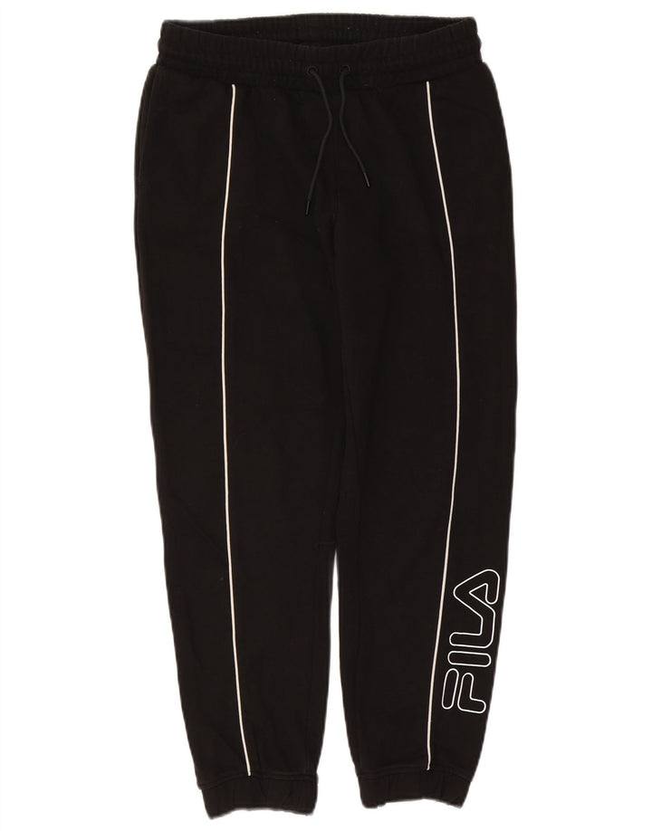FILA Pantaloni da tuta con grafica da uomo Joggers medio cotone nero