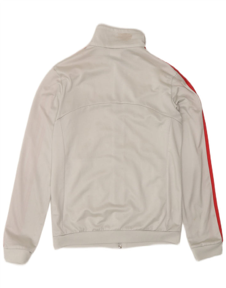 Giacca da tuta da donna Adidas UK 4/6 XS poliestere bianco