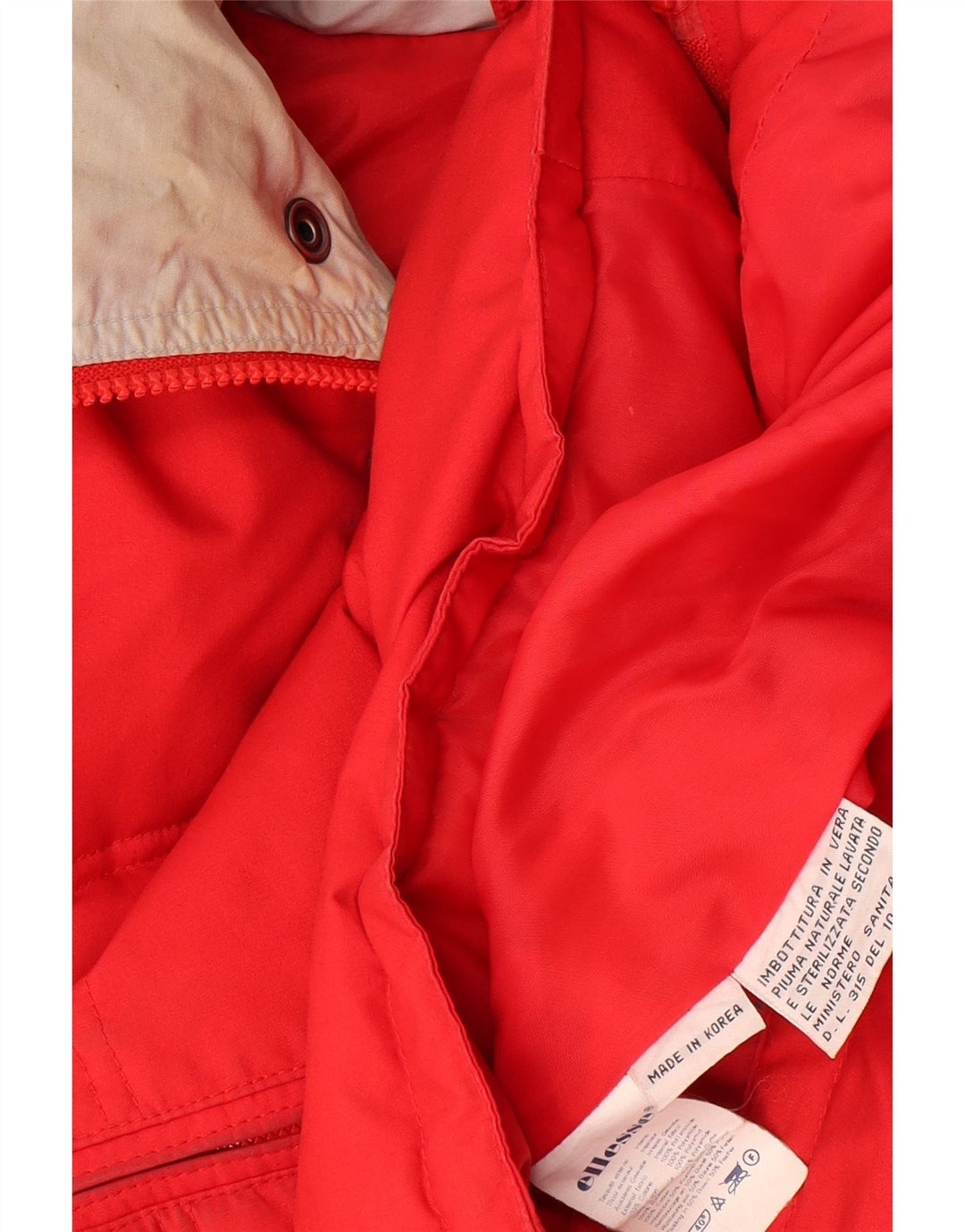 Giacca imbottita da uomo Ellesse UK 42 XL Cotone rosso