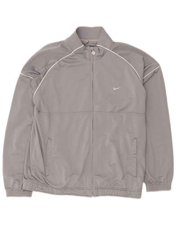 Giacca da tuta da uomo Nike UK 41/43 Large Grigio Poliestere