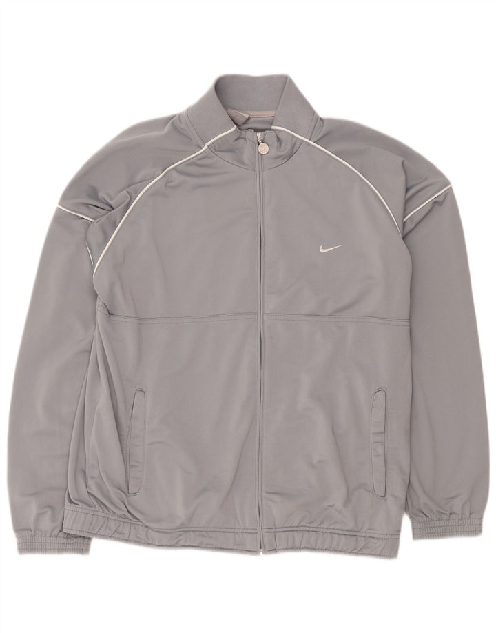 Giacca da tuta da uomo Nike UK 41/43 Large Grigio Poliestere