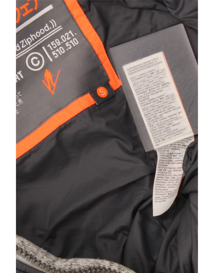 Giacca imbottita con cappuccio da uomo Superdry UK 36 Small Poliestere color block nero