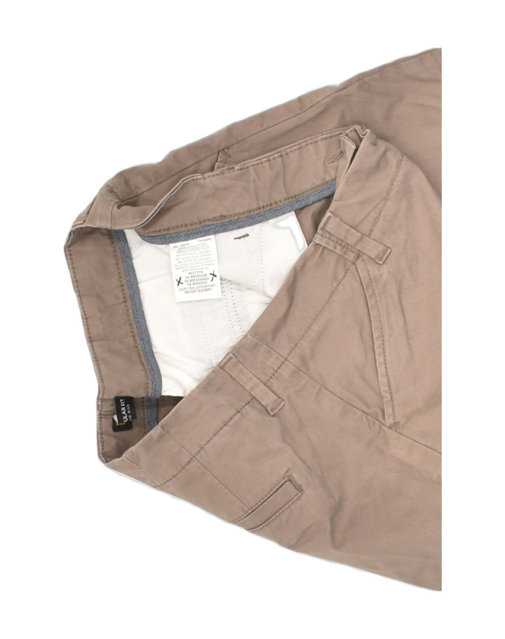LEE Womens Casual Shorts US 16 2XL W34 Brown Cotton | Vintage Lee | Thrift | Second-Hand Lee | Used Clothing | Messina Hembry 
