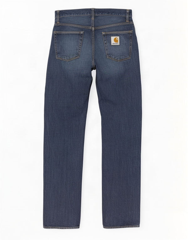Jeans dritti da uomo Carhartt W32 L34 cotone blu navy