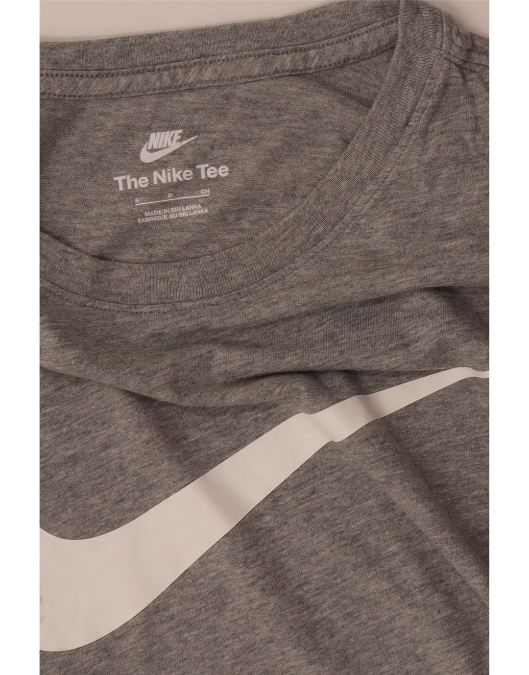 T-shirt grafica da uomo Nike Top piccola grigia chiazzata