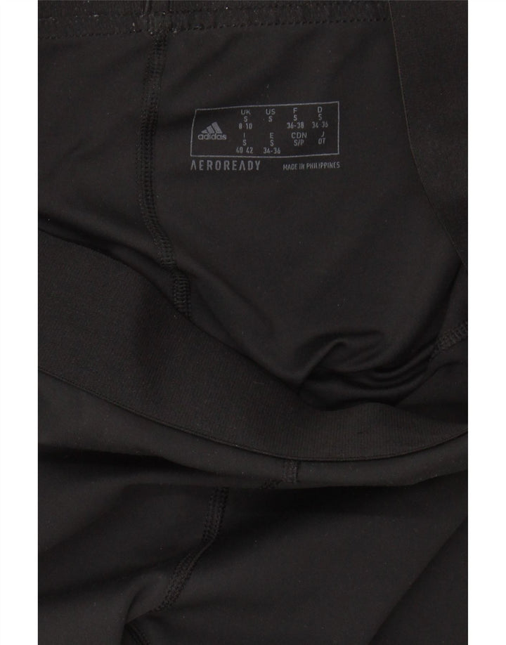 ADIDAS Womens Aeroready Leggings UK 8/10 Small  Black Vintage Adidas and Second-Hand Adidas from Messina Hembry 