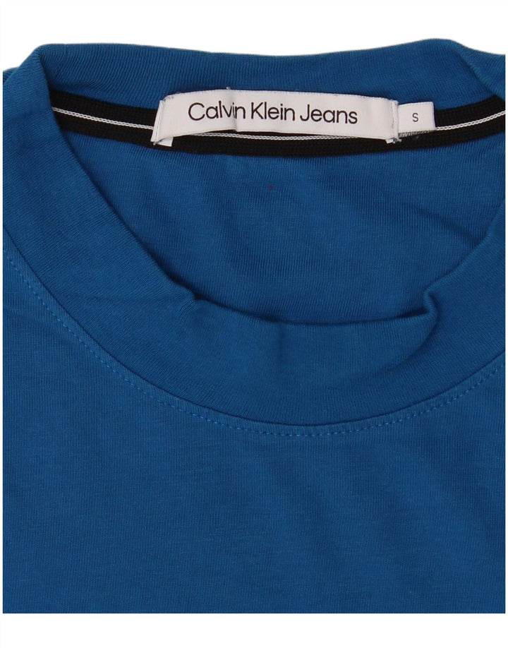 Maglietta grafica da uomo Calvin Klein Jeans Top piccola blu