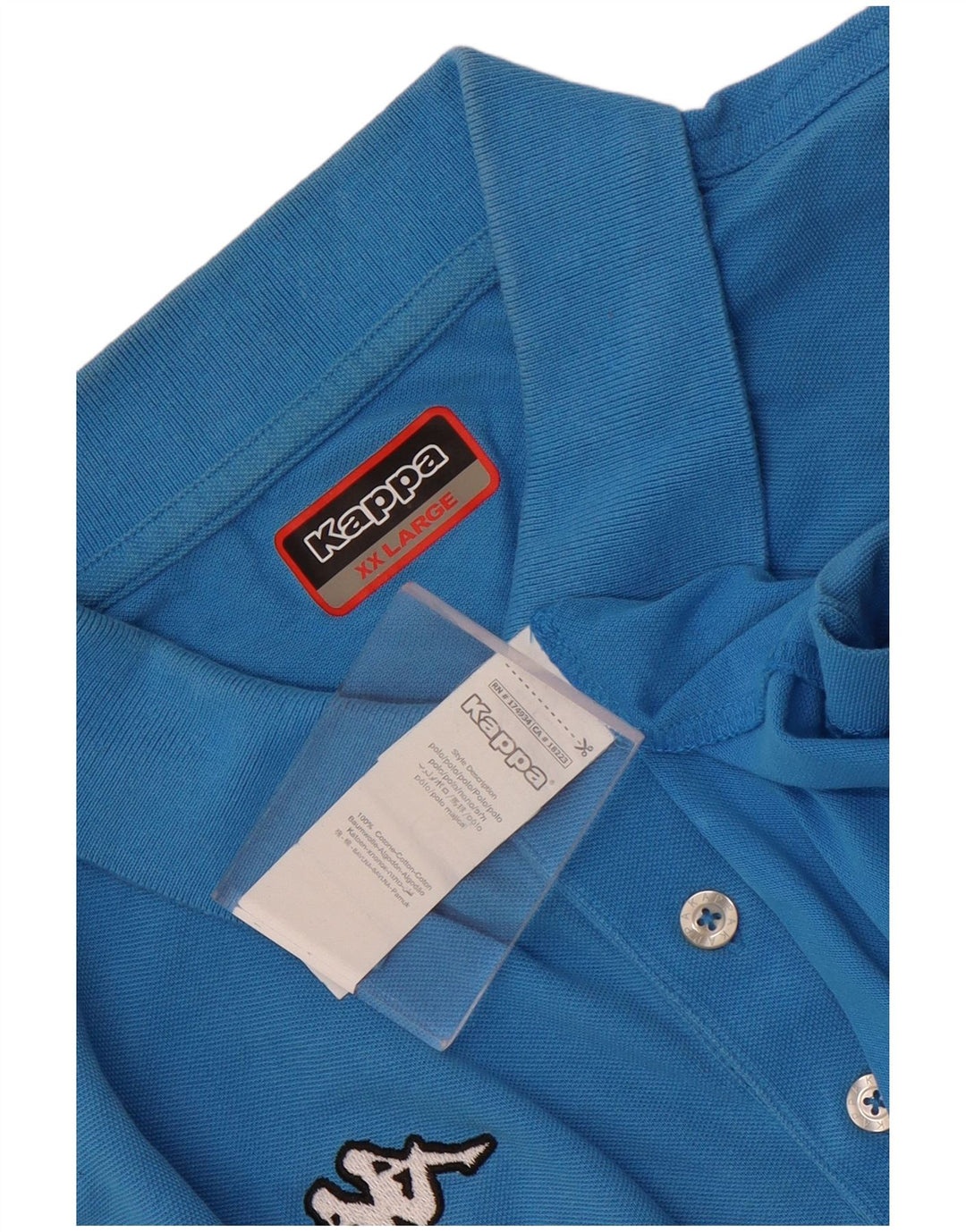 Polo Kappa Uomo 2XL Cotone Blu