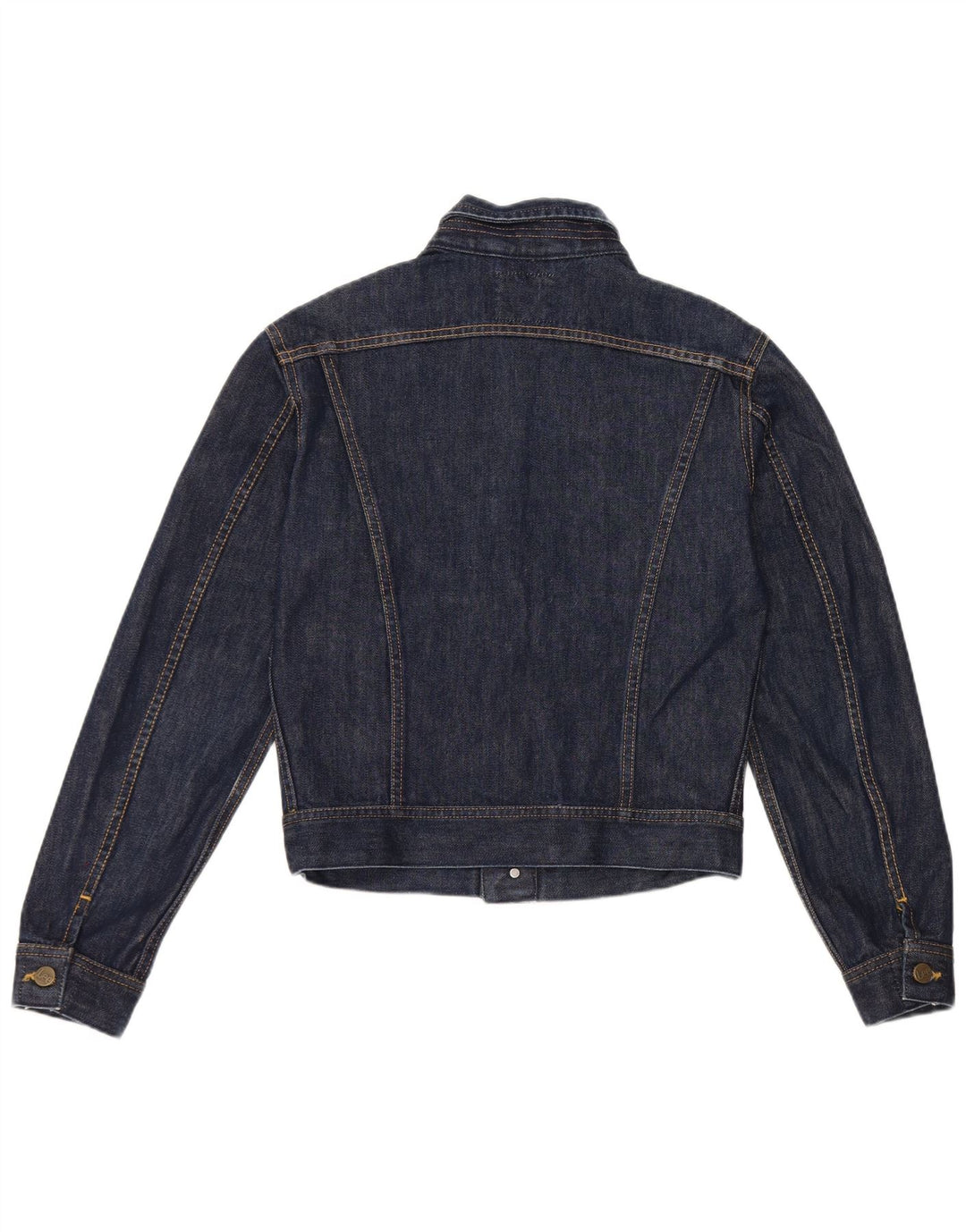 Giacca in denim corta da donna Lee UK 12 cotone blu navy medio