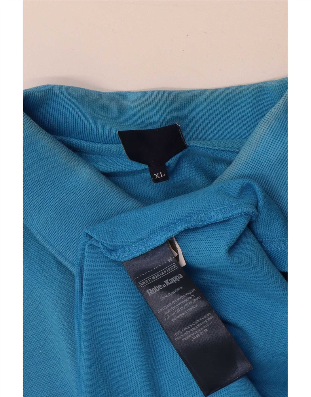 Polo Kappa Uomo XL Cotone Blu