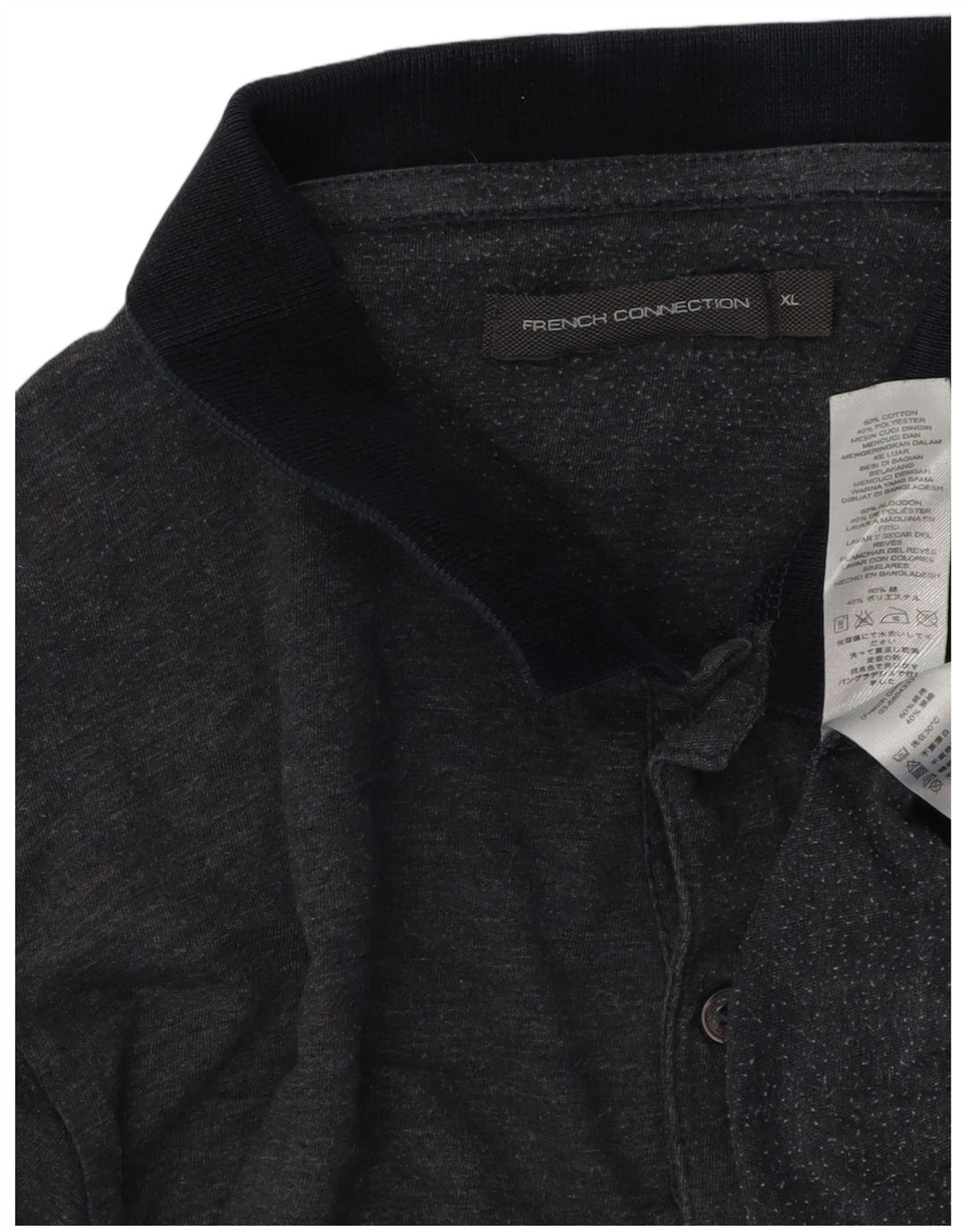 Polo da uomo French Connection XL in cotone grigio