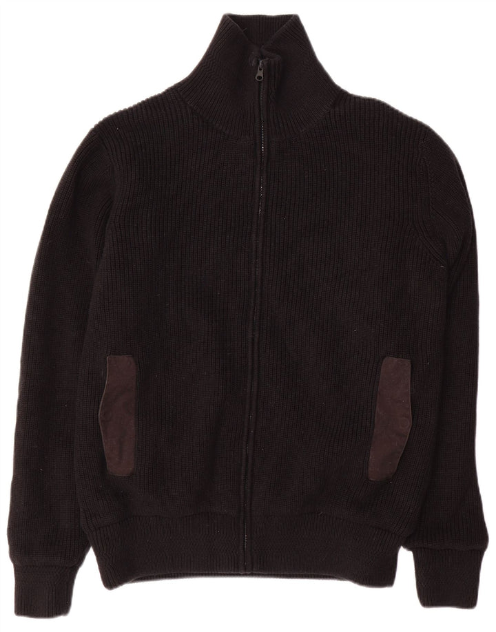 Maglione cardigan da uomo Pacific Trail in cotone nero medio