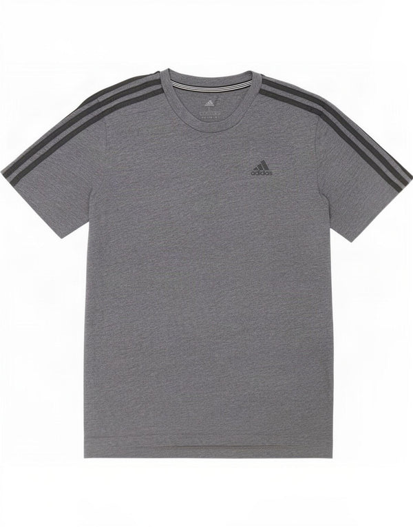 Adidas T-shirt da uomo Top grande grigio cotone screziato