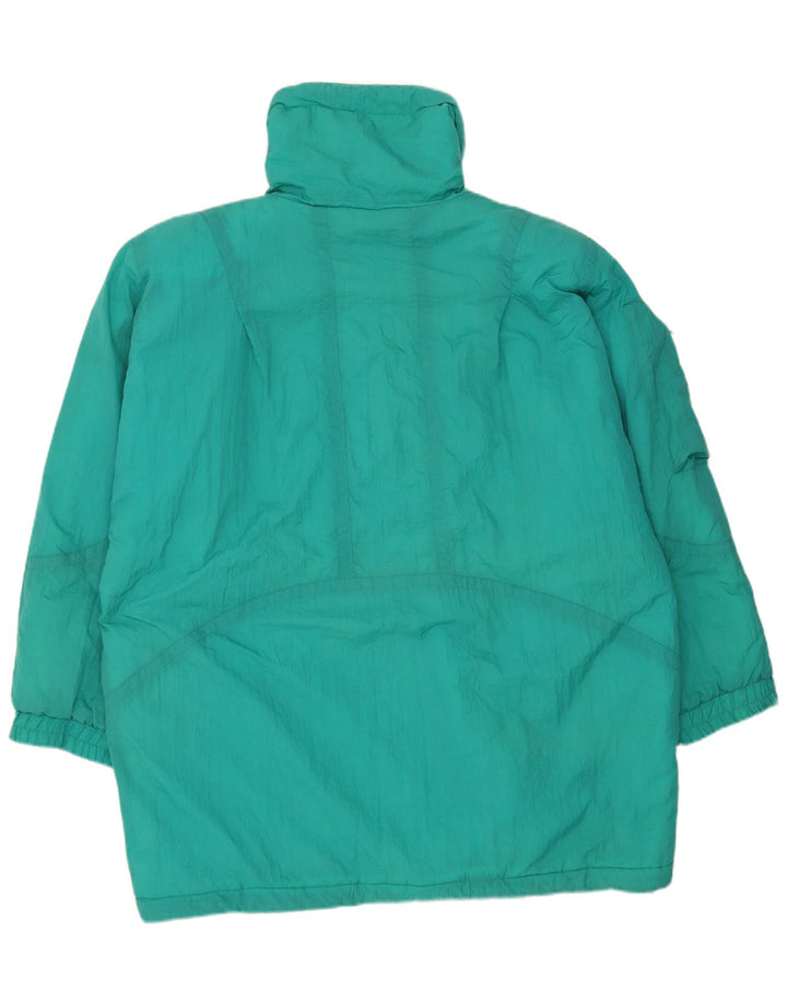 Cappotto imbottito oversize da donna vintage EU 46 XL Nylon verde