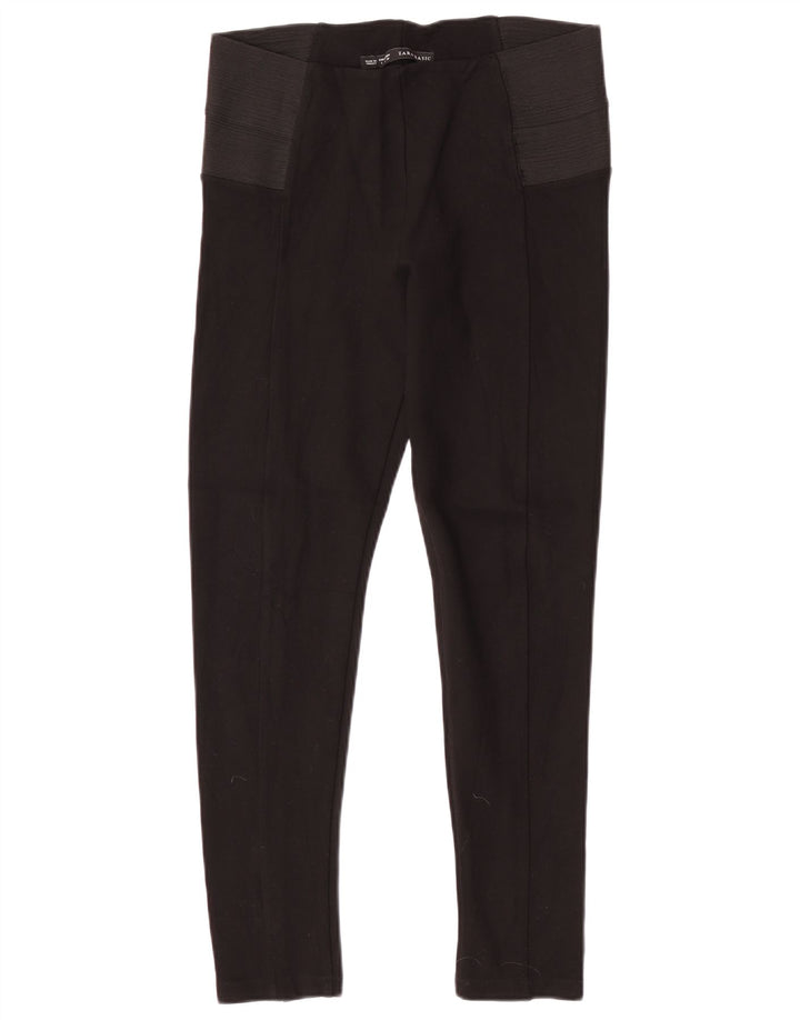 Leggings Zara da donna grandi in viscosa color block nera
