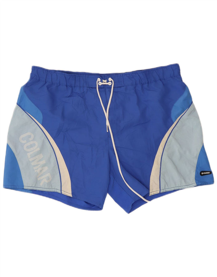 Pantaloncini da bagno grafici da uomo COLMAR IT 58 XL Poliestere color block blu