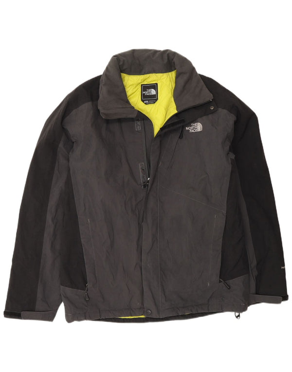 The North Face Mens Windbreaker Jacket UK 38 Medium Grey Colourblock Nylon