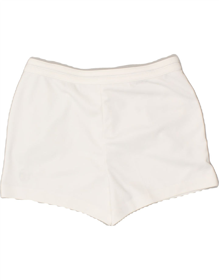 SERGIO TACCHINI Womens Sport Shorts IT 52 2XL White Polyester | Vintage Sergio Tacchini | Thrift | Second-Hand Sergio Tacchini | Used Clothing | Messina Hembry 