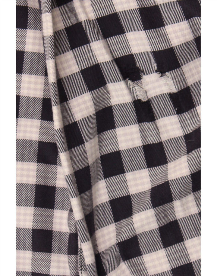 LEE Mens Flannel Shirt Medium Black Check Cotton Vintage Lee and Second-Hand Lee from Messina Hembry 
