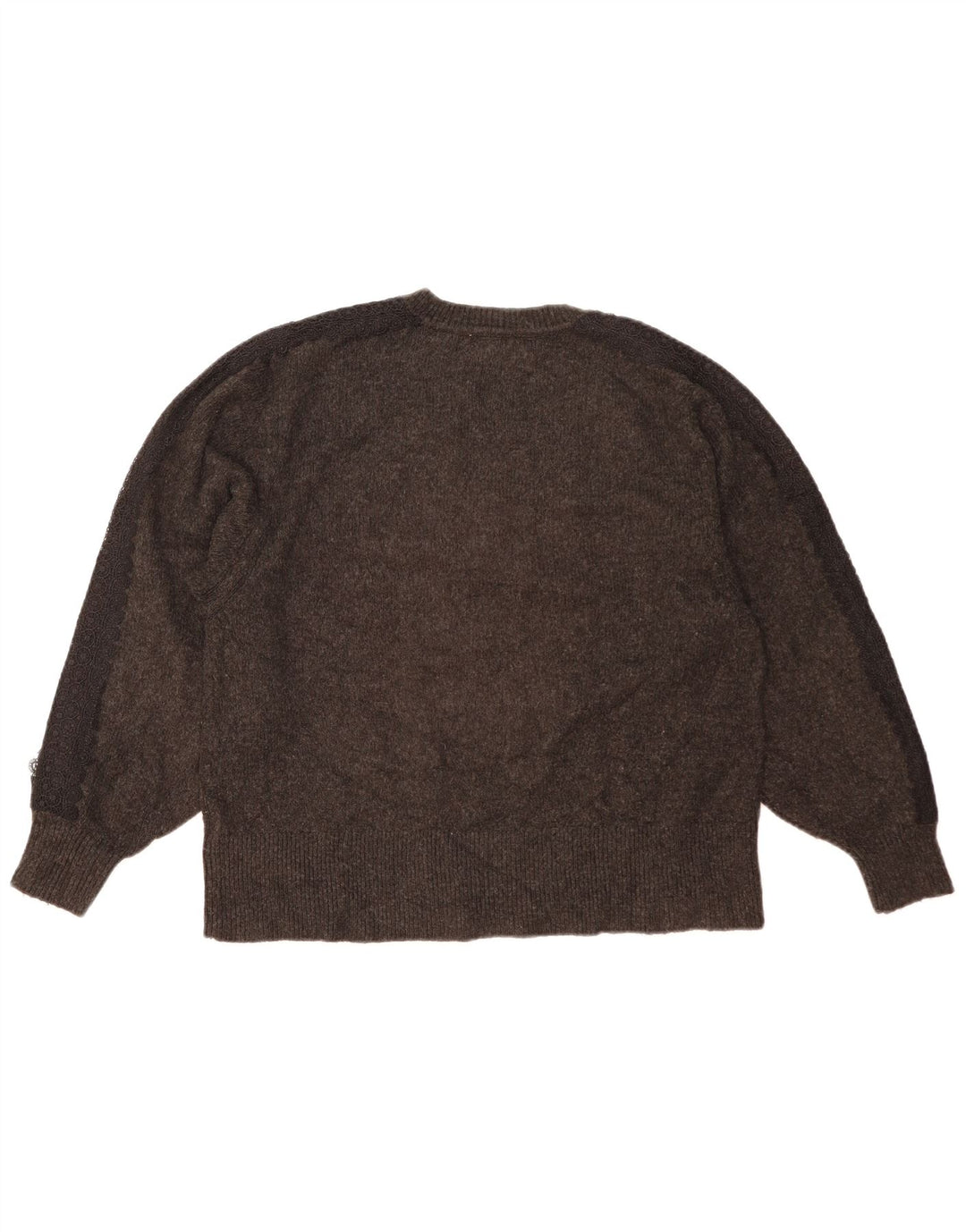 Maglione oversize con scollo a V da donna Zara UK 10 piccolo grigio