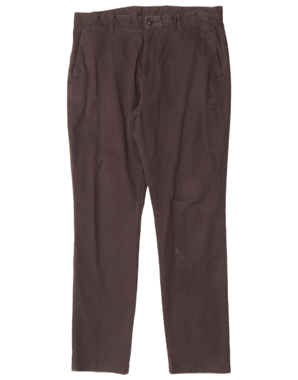 Pantaloni chino vestibilità regolare da uomo Reiss W34 L32 cotone nero