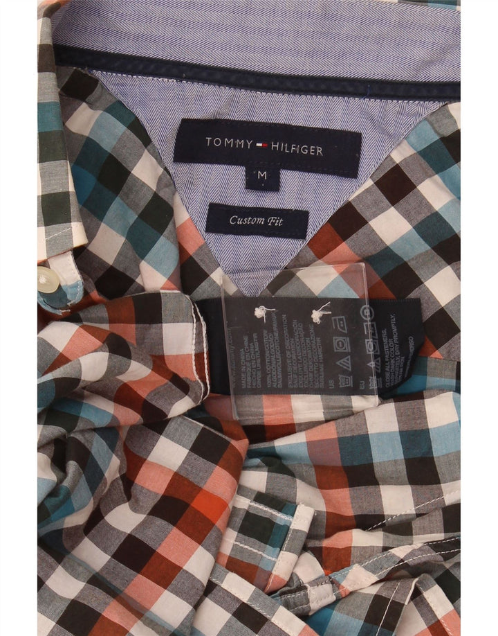 TOMMY HILFIGER Camicia da uomo su misura in cotone a quadri multicolore medio