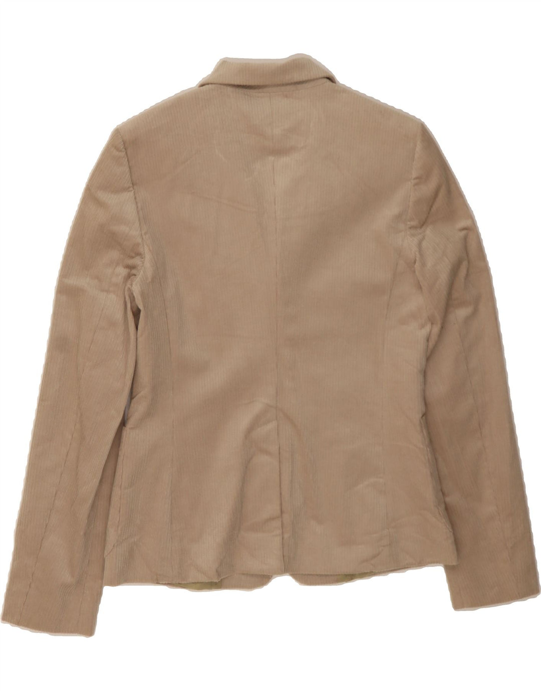 BENETTON Womens 3 Button Corduroy Blazer Jacket IT 44 Medium Beige Cotton Vintage Benetton and Second-Hand Benetton from Messina Hembry 