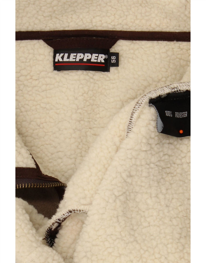 KLEPPER Giacca in pile Sherpa da uomo IT 56 3XL Poliestere kaki