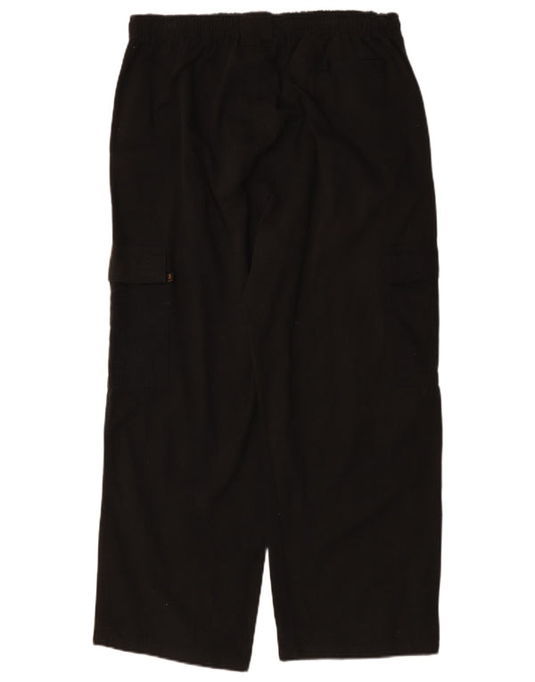 Pantaloni cargo da donna a gamba larga Farah grandi W34 L27 neri