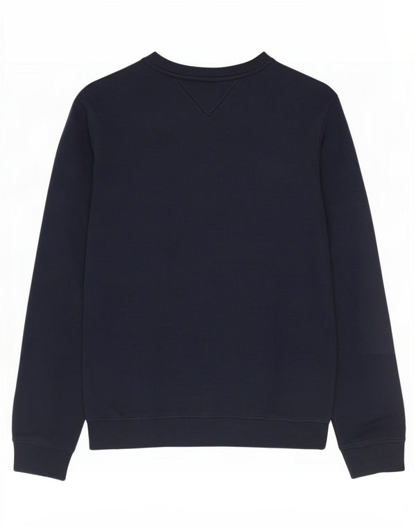 Tommy Hilfiger Felpa grafica da uomo Maglione grande cotone blu navy
