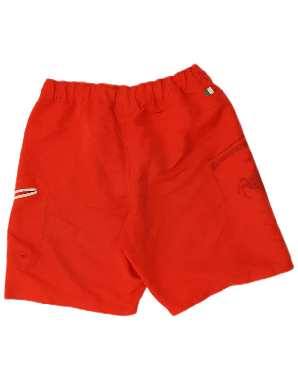Pantaloncini da bagno Puma da uomo con grafica Ferrari, poliestere rosso medio