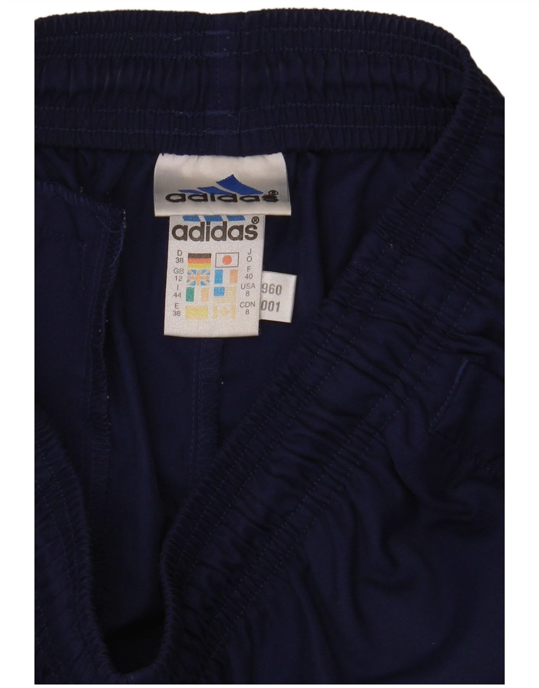 Pantaloncini sportivi Adidas da donna UK 12 medio blu navy poliestere