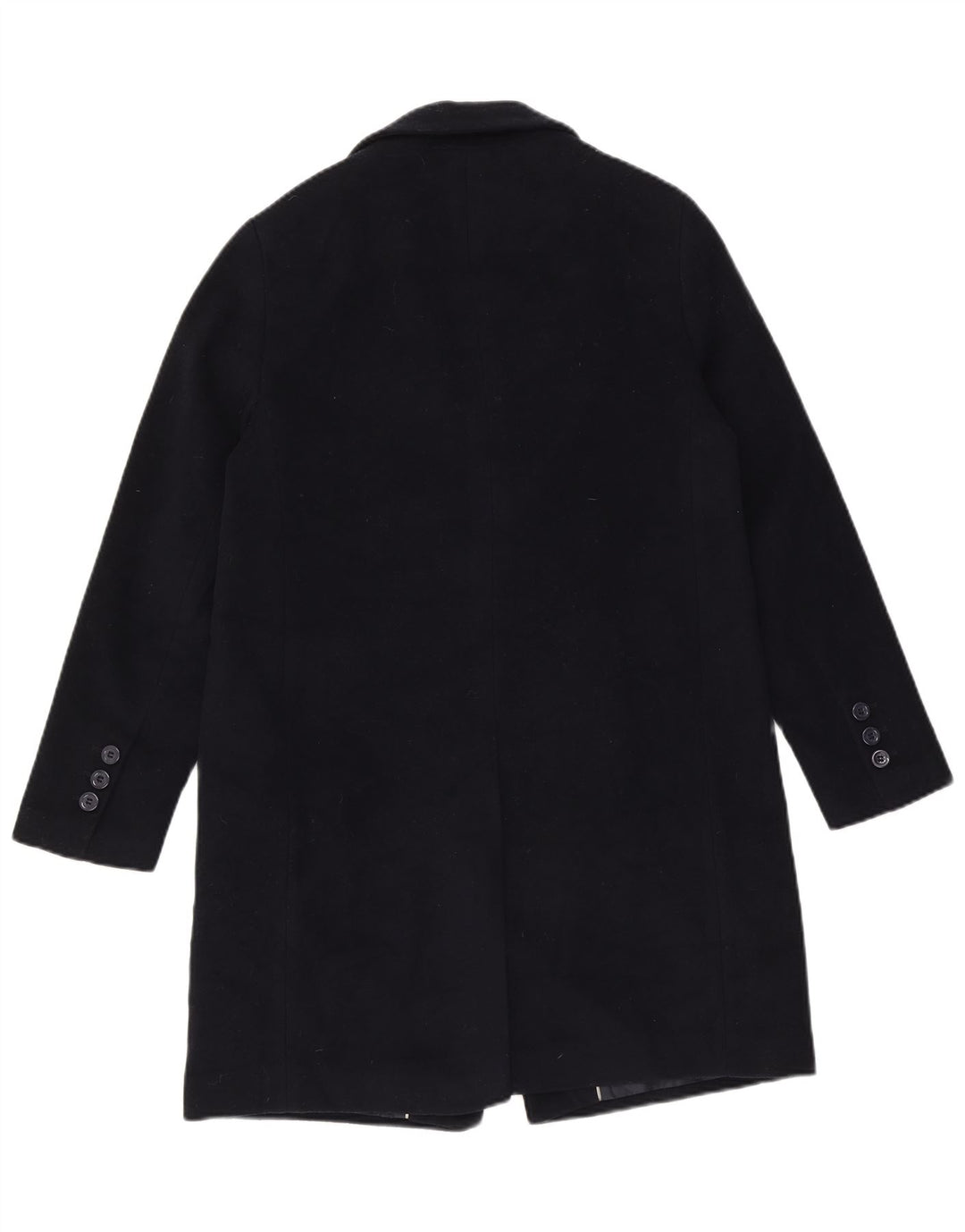 Soprabito da donna Zara UK 12 medio in lana blu navy