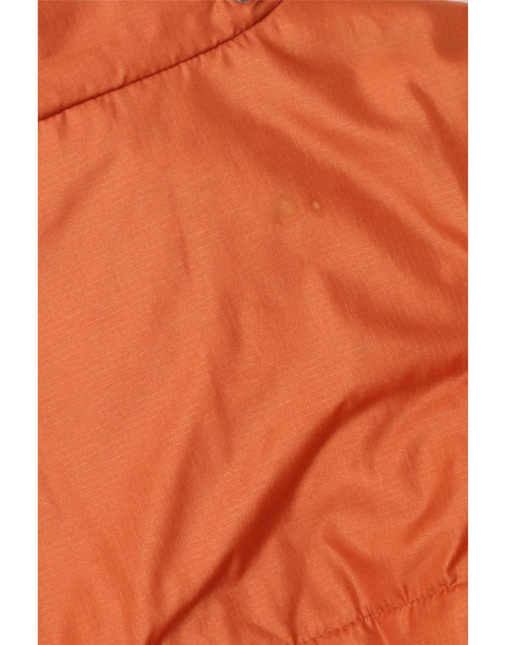 Giacca imbottita ampia da uomo vintage UK 40 grande arancione in poliammide