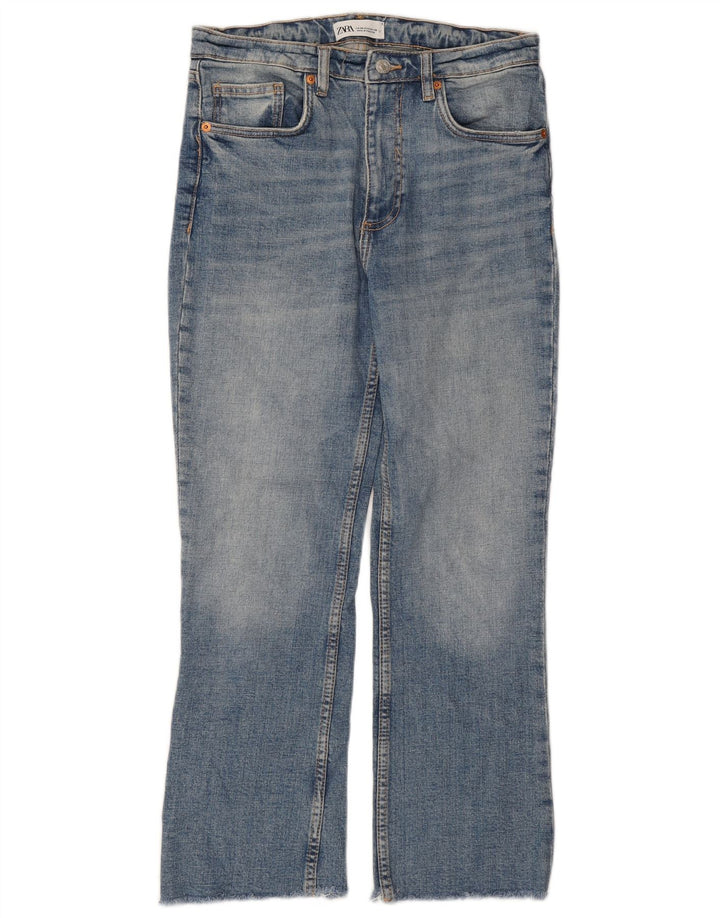 Jeans dritti da donna Zara EU 38 Small W28 L25 Blu