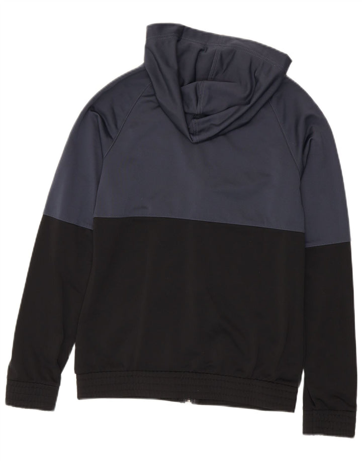 Maglione con cappuccio e zip da donna Reebok UK 8/10 Small Grigio Colourblock Poliestere