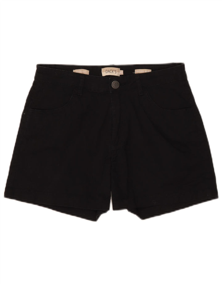 Pantaloncini di jeans vestibilità regolare da donna di Dack IT 42 medio W28 cotone nero
