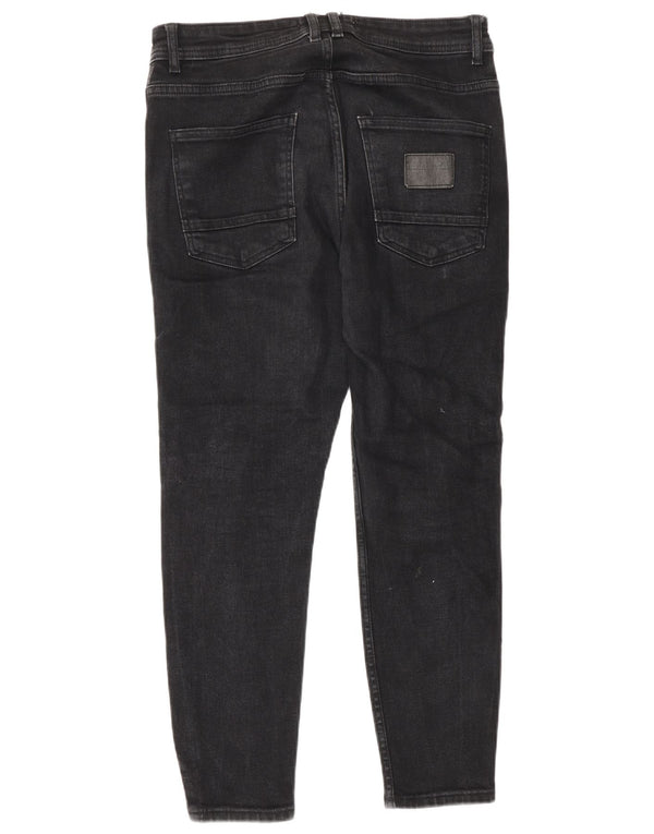 Jeans skinny da uomo Zara EU 40 medio W31 L26 cotone nero