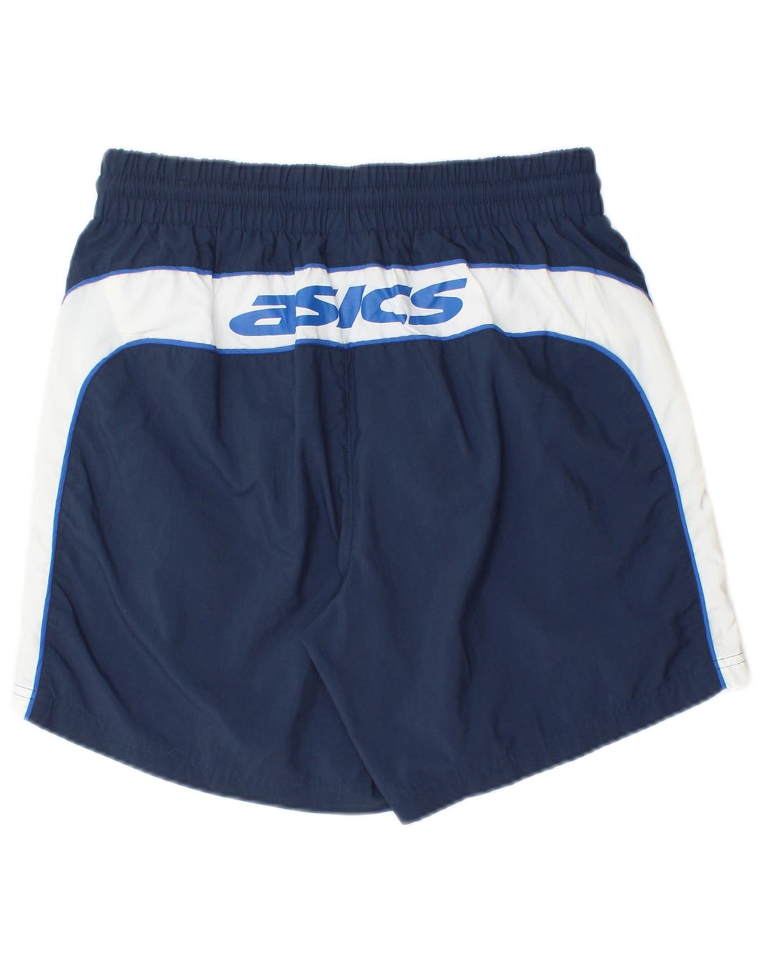 Asics Pantaloncini sportivi grafici da uomo di grandi dimensioni in poliammide color block blu navy