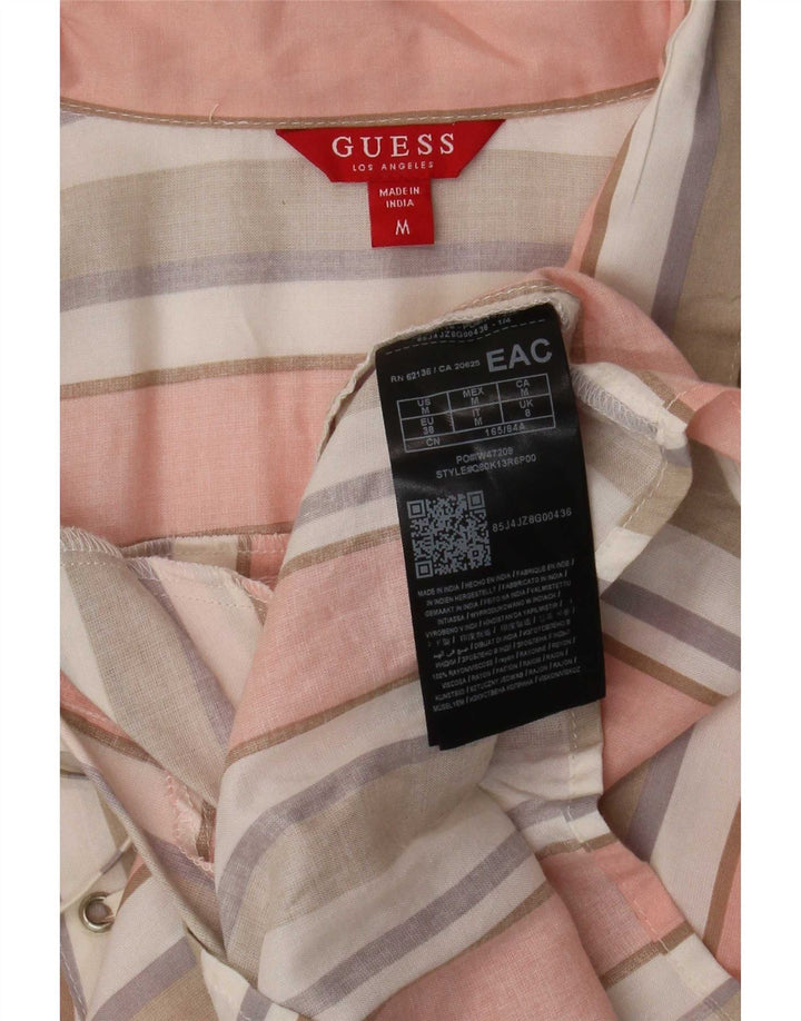 Abito camicia da donna Guess UK 12 Rayon a righe multicolore medio