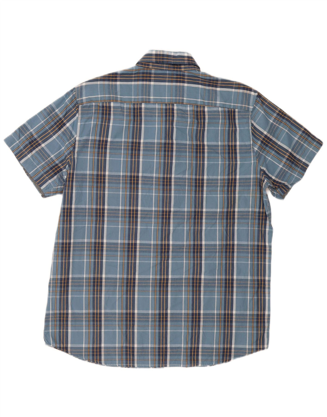 Camicia Lee da uomo a maniche corte, vestibilità regolare, grande, in cotone a quadri blu navy
