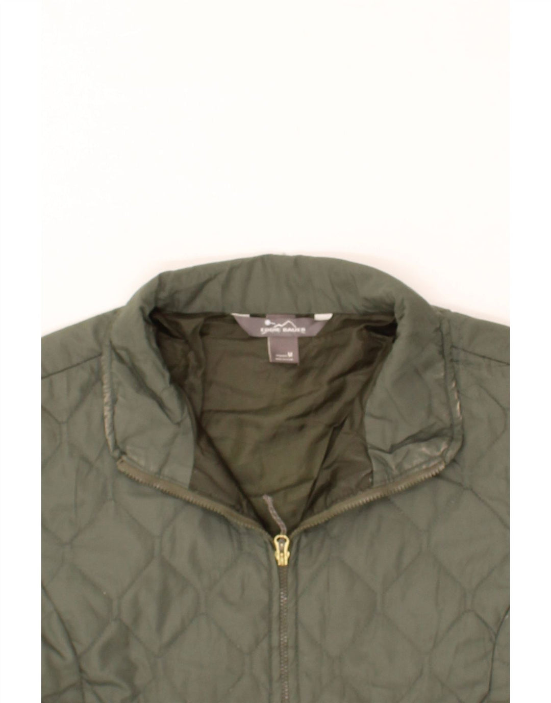 EDDIE BAUER Womens Quilted Jacket UK 14 Medium Green Polyester Vintage Eddie Bauer and Second-Hand Eddie Bauer from Messina Hembry 