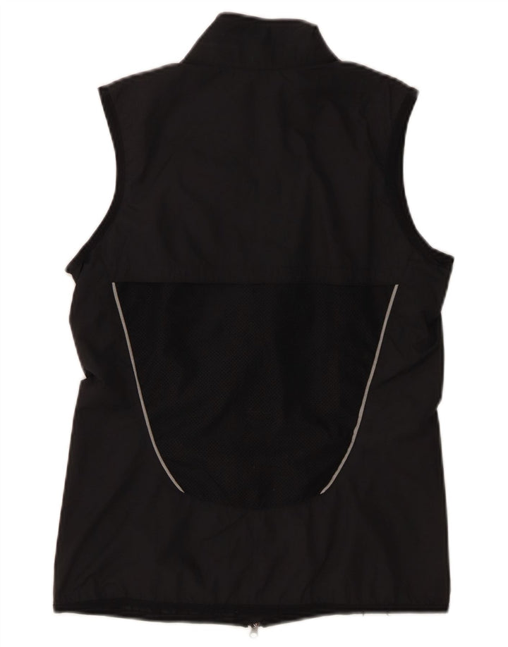NIKE Womens Sleeveless Tracksuit Top Jacket UK 10 Small Black Polyester