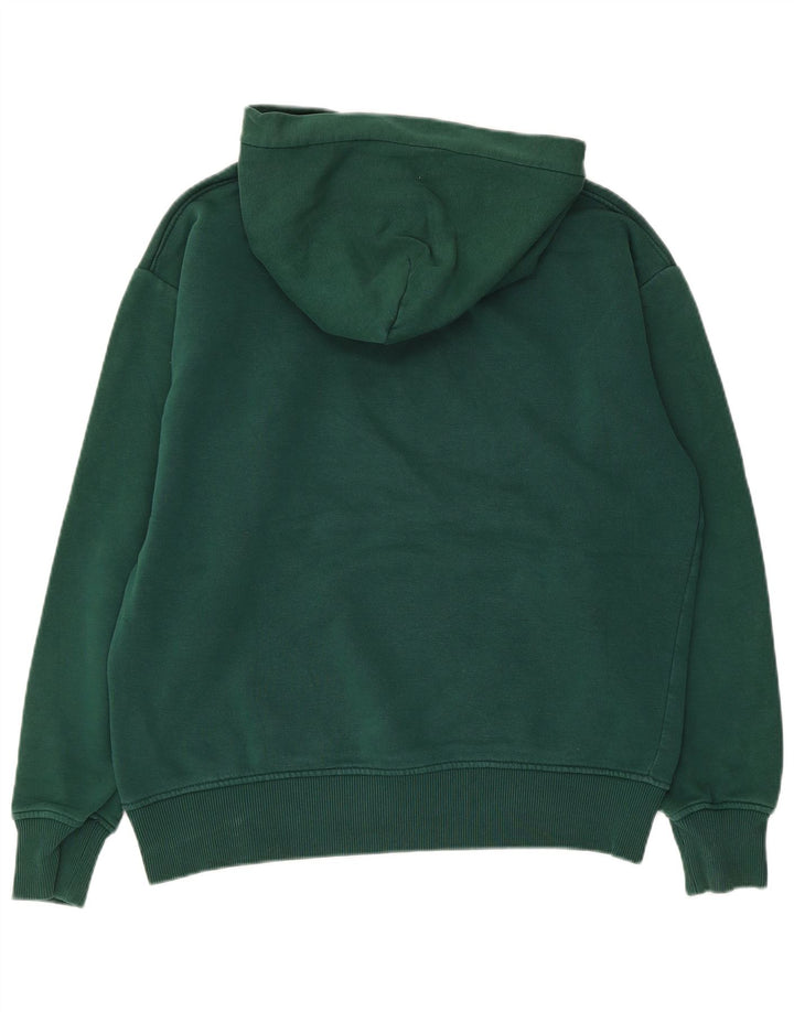Maglione con cappuccio da uomo Zara in cotone verde medio