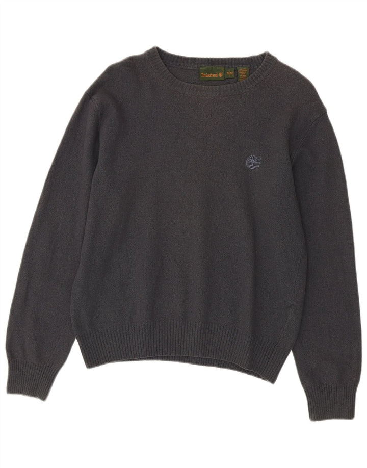 Maglione maglione con scollo a barca da donna TIMBERLAND UK 14 Lana grigio medio