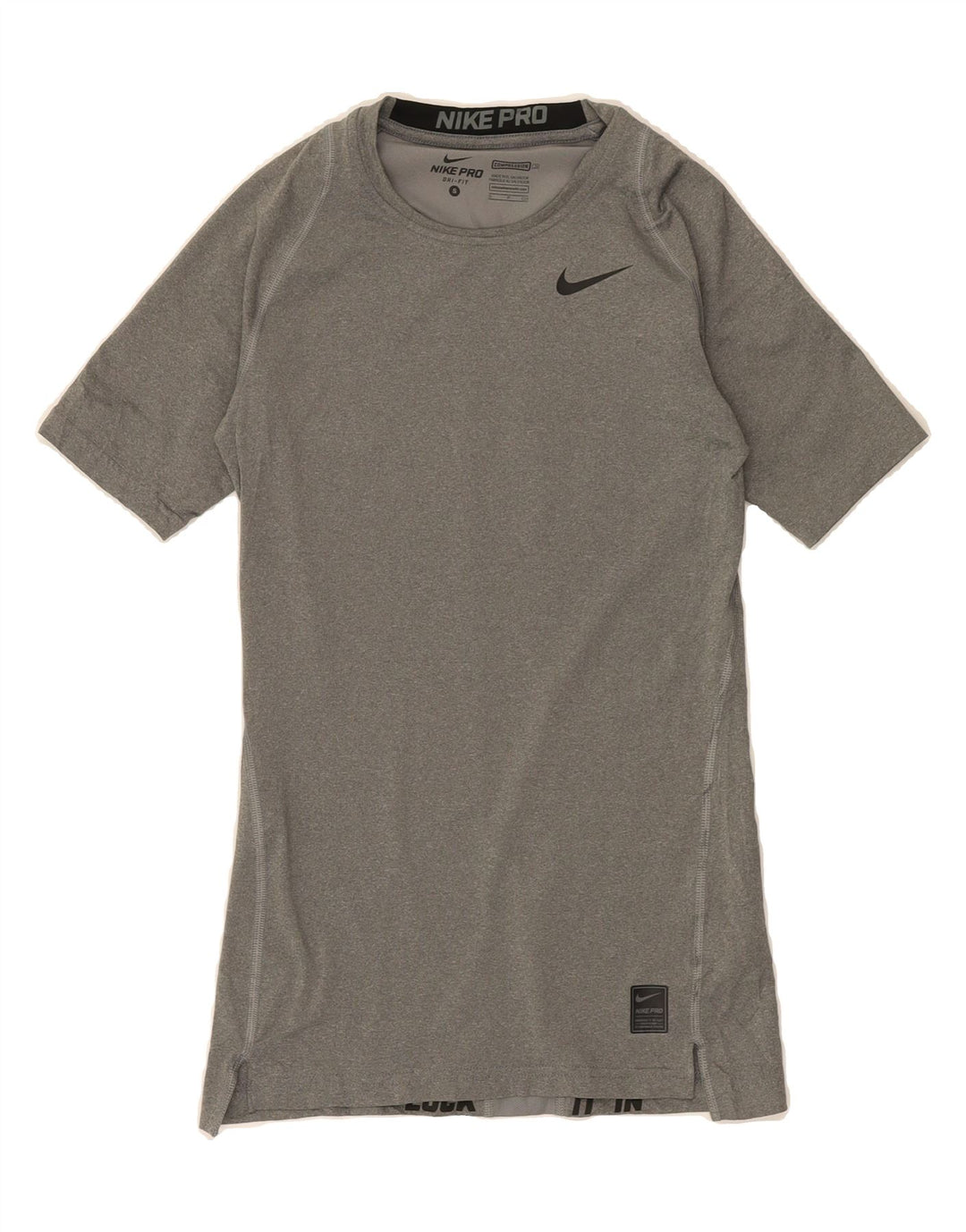 NIKE Mens Dri Fit T-Shirt Top Small Grey Polyester Vintage Nike and Second-Hand Nike from Messina Hembry 