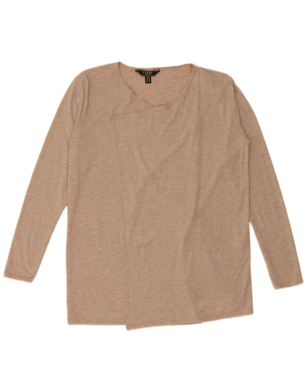 Top cardigan da donna Lipsy UK 14 grande viscosa beige