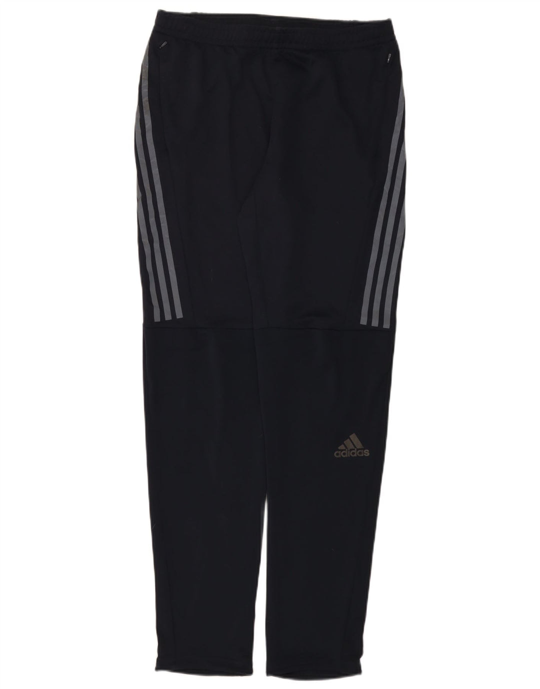 Pantaloni da tuta da corsa da uomo Adidas medi in poliestere blu navy