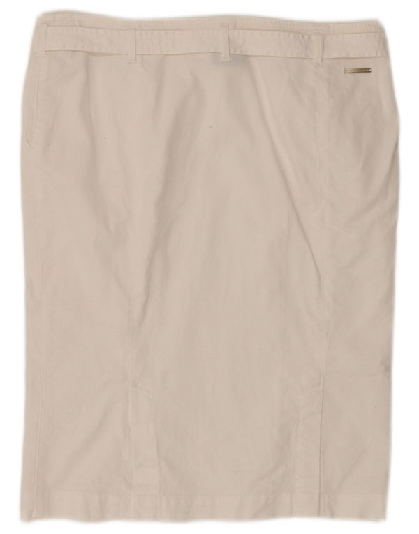 Gonna Dritta Donna TRUSSARDI IT 46 Large W34 Bianca