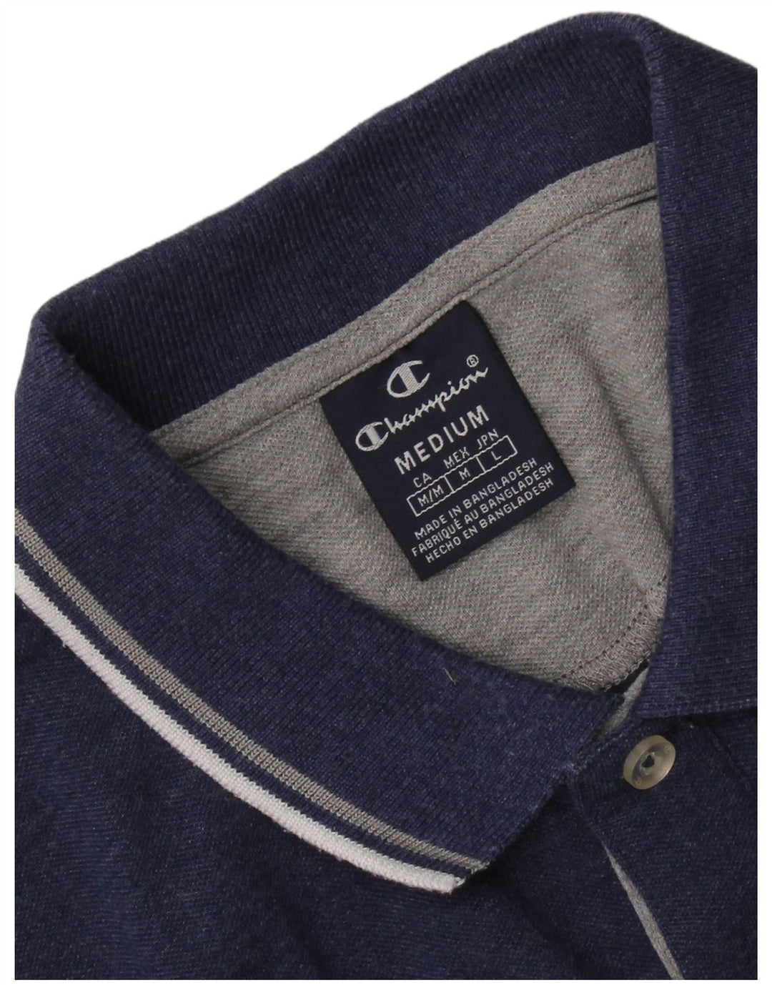 Polo da uomo CHAMPION media blu navy